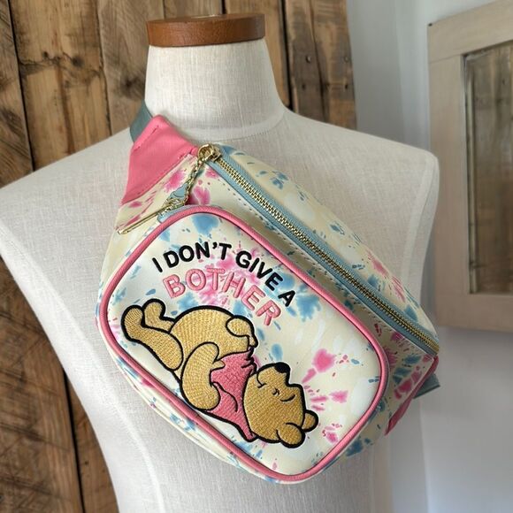 Loungefly Disney Winnie the Pooh I Don't Give a Bother Tie-Dye Fanny Pack Bag‎ - Picture 1 of 16